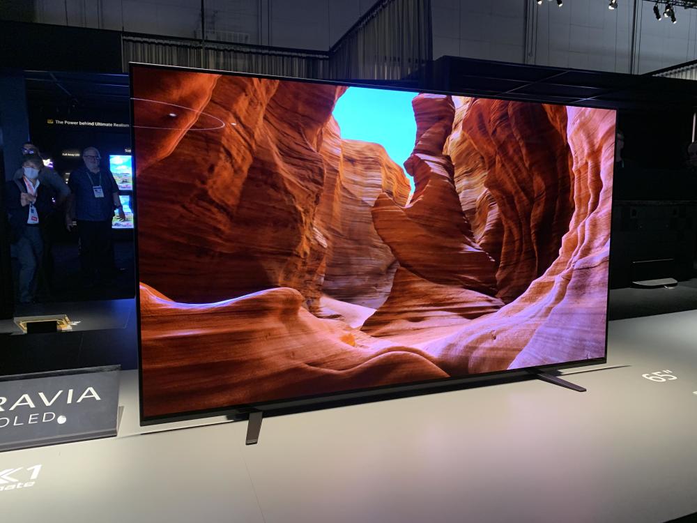 索尼发布多款电视新品8k电视边框可发声oled电视再升级