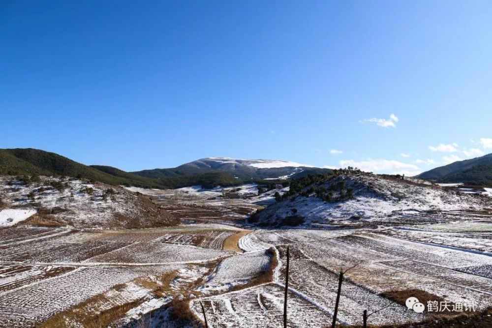 2020年鹤庆马厂的第一场雪你去看了吗