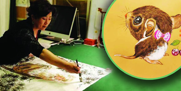 生肖画家刘晓华讲述金鼠纳福的故事