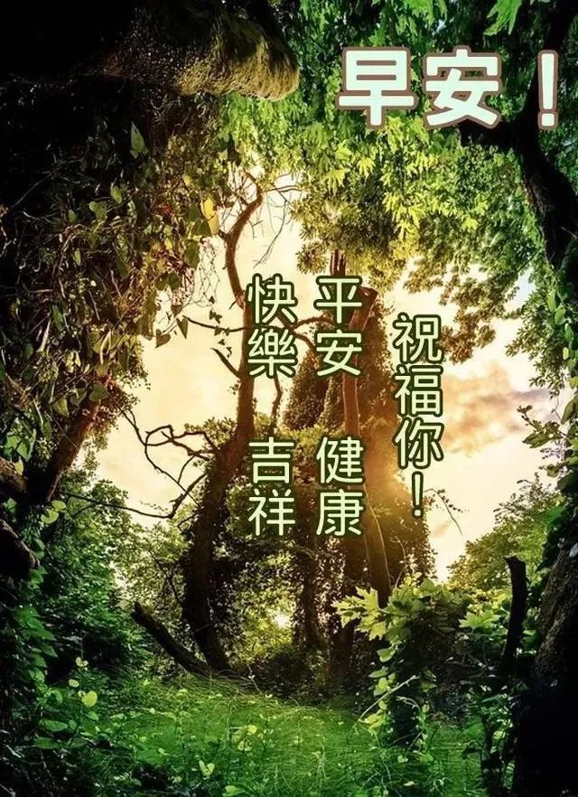 清晨祝福大家早上好问候语短信句子最美清晨早安祝福语图片 心语 微笑