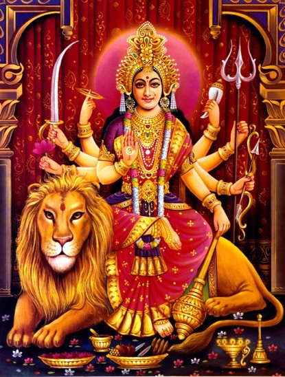 印度教战争女神杜尔迦(durga)