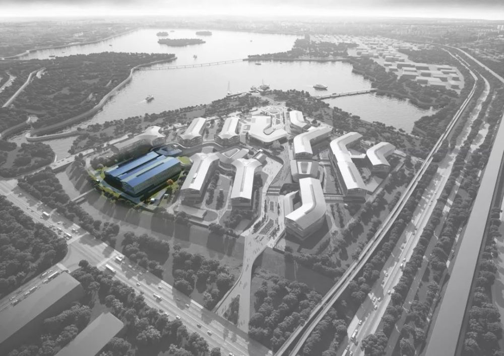 项目鸟瞰效果图 图源杭州余杭政府官网未来达摩院内部设立机器智能