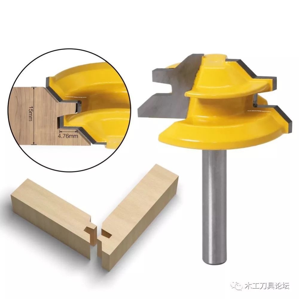 45度木工榫合刀应用及刀具调节详细步骤