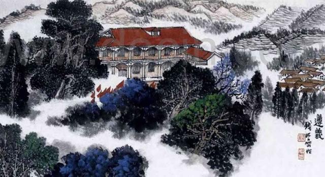 "仰钦奋彤笔,挥洒曙光中":评钱松岩的革命圣地题材中国山水画