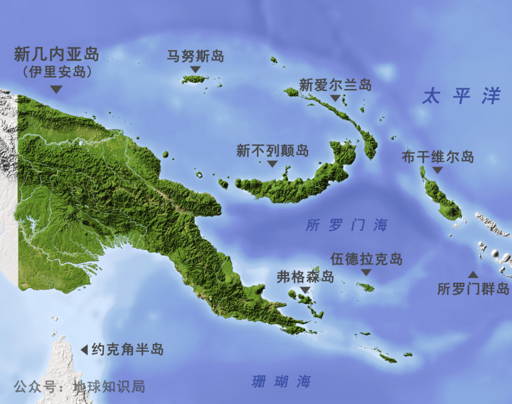 shutterstock@aridocean)▼(还有大量的小岛和群岛)巴布亚新几内亚