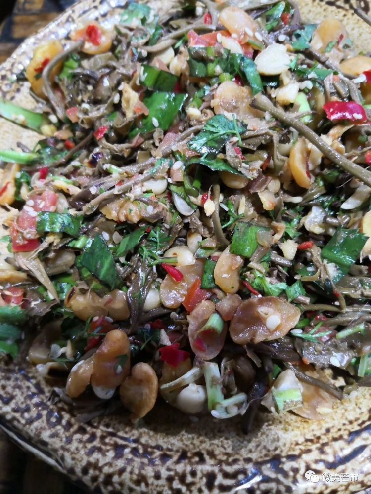 德宏美食之凉拌酸茶