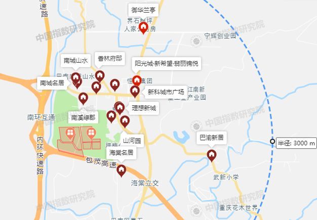 重庆土地市场开年收金129亿恒大布局巴南界石