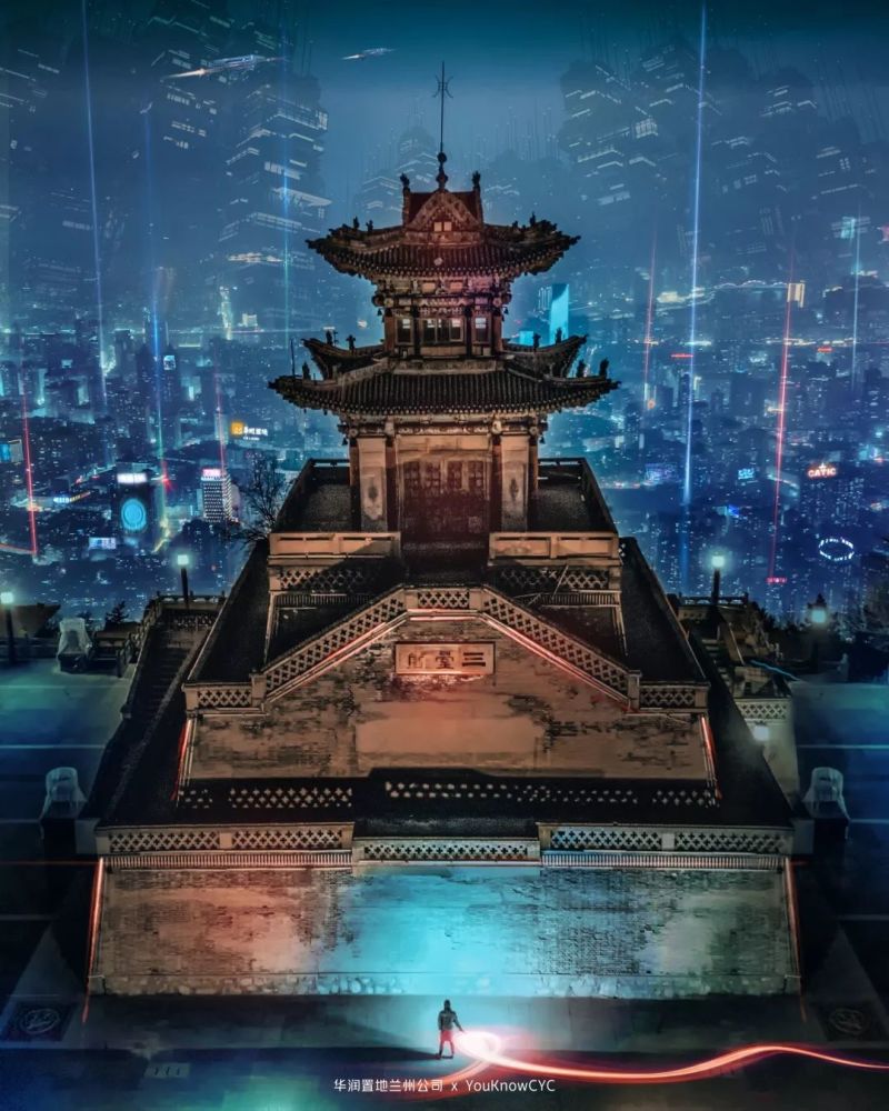 ins网红摄影师拍摄了一组赛博朋克兰州美到窒息