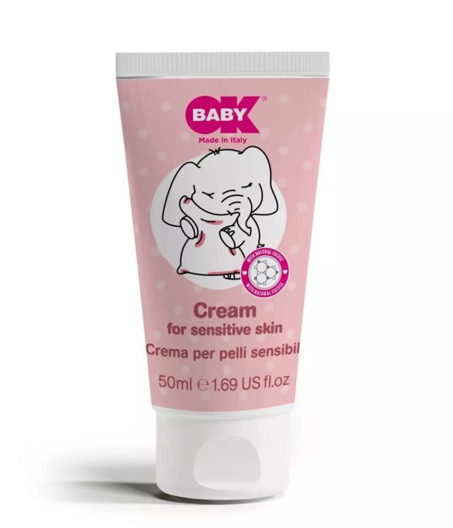 所以出门前记得给宝宝擦些okbaby深层滋养霜,富含植物甾醇,起到舒缓