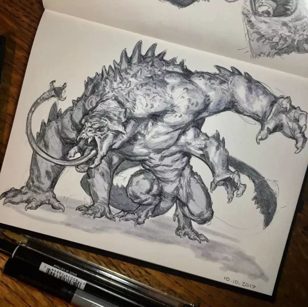 怪物大师!来自taran fiddler的怪物绘画作品