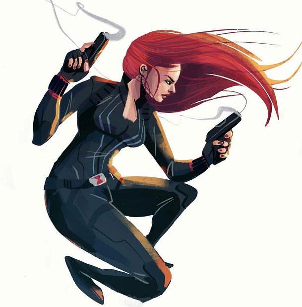 漫威动画概念图,黑寡妇娜塔莎神还原,你看星爵的表情多"委屈"?