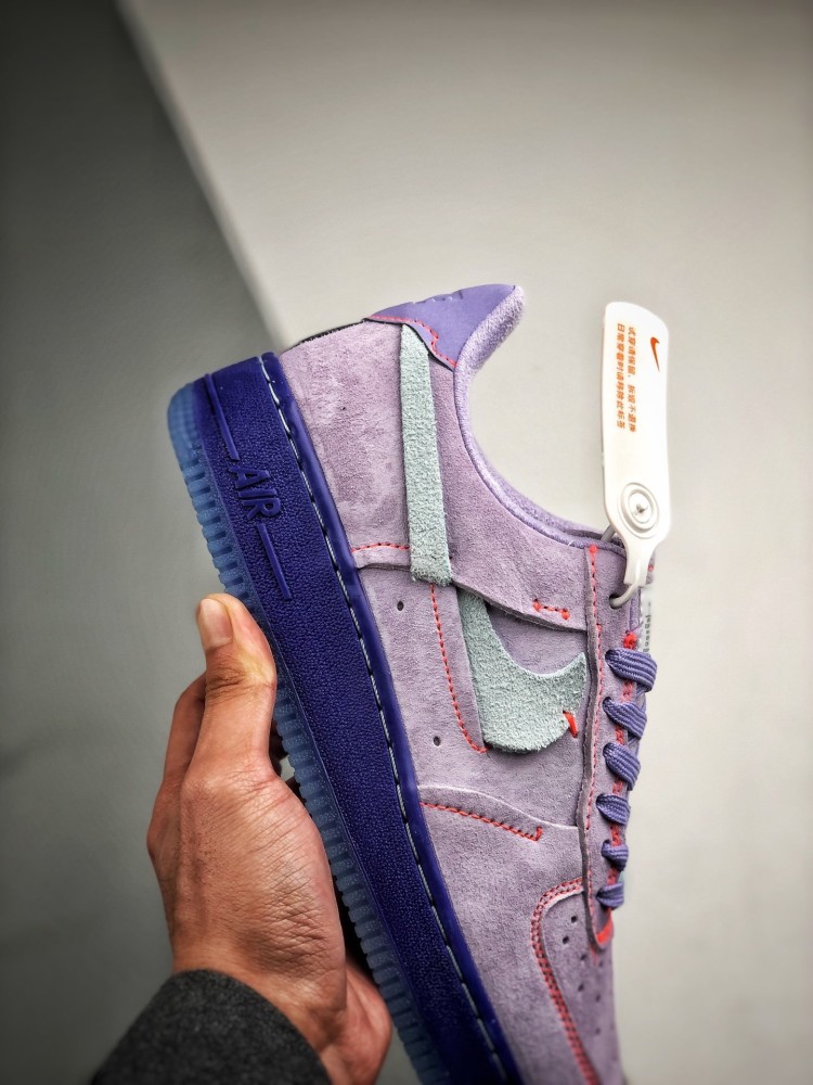 af1 低帮空军一号香芋紫断勾开箱测评!
