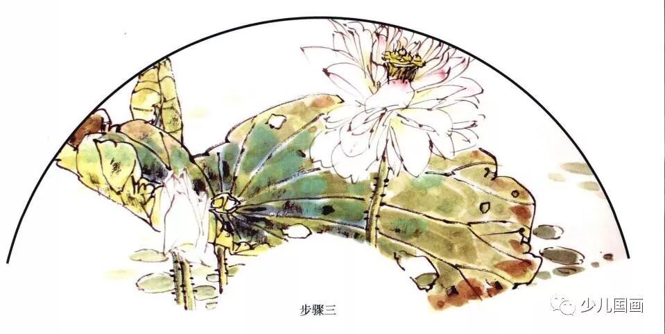 小写意花鸟扇面技法