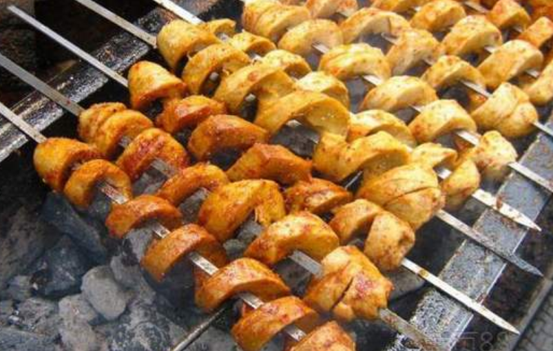 大街上2元1串的烤面筋,是用什么食材做的?