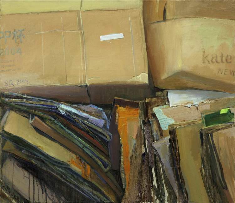 快递网红餐厅城事上海小幅油画展如何描绘身边的时代