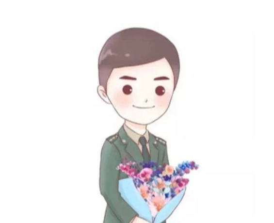 拥军女孩专属军恋情侣头像熬过了异地军恋余生就是一辈子