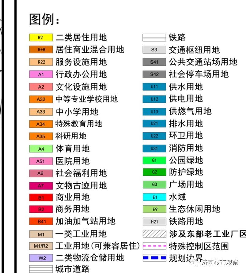 具体看下图:r类为居住用地,通常是黄色标示;b类为商业商务用地,通常是