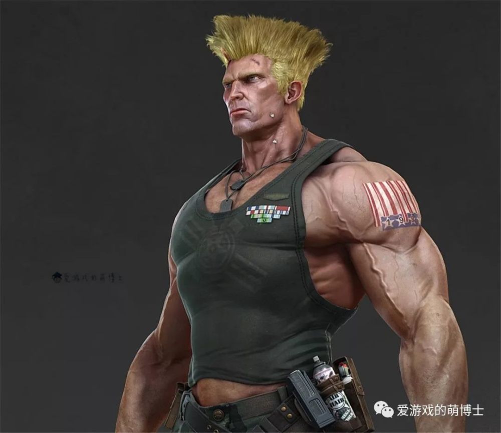 《街头霸王》古烈的扫把头放下来是什么样子?_腾讯新闻