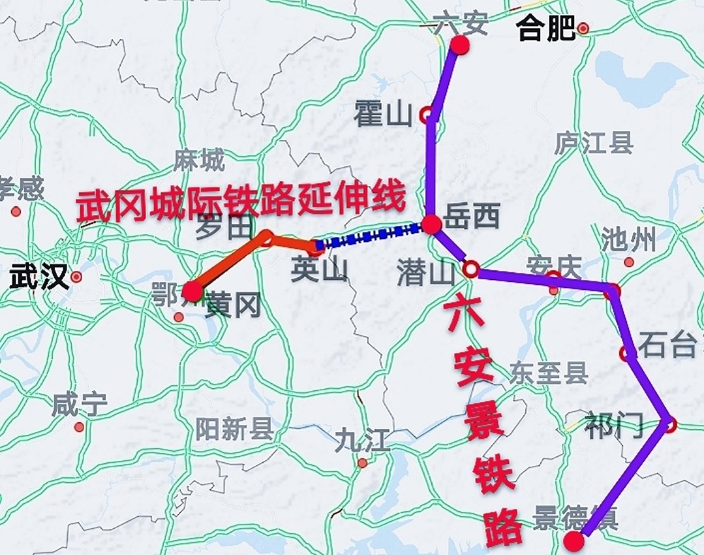 罗田城际铁路规划图图片