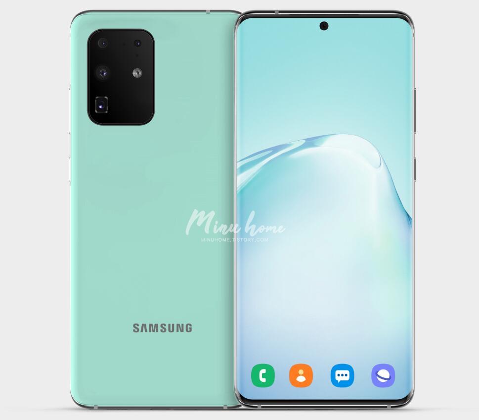 三星s20和华为p40 pro的渲染图很像!正面华为四曲面好看