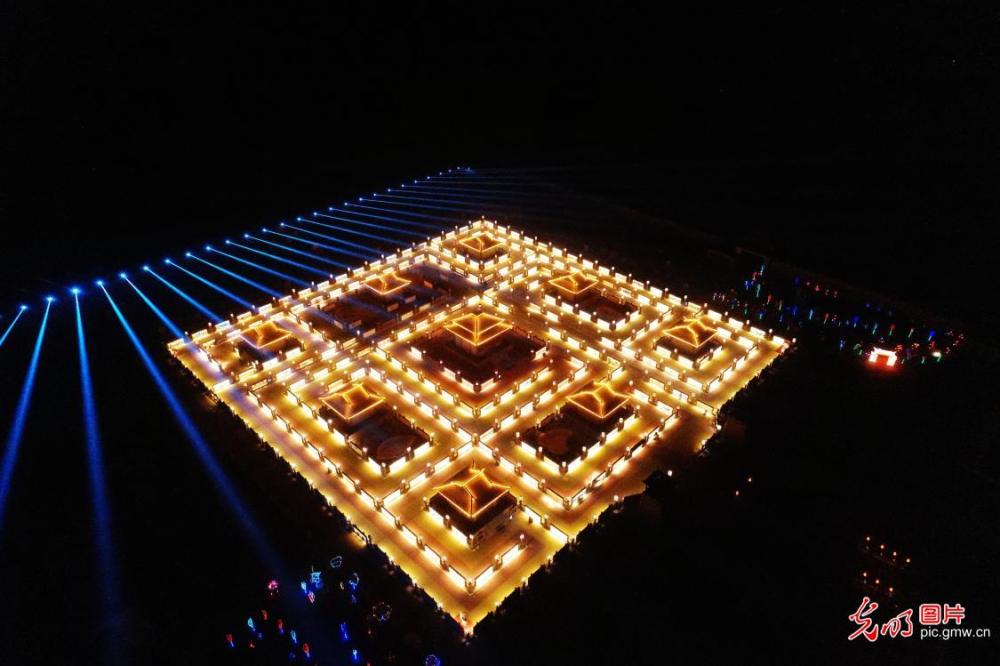 九曲黄河灯阵即将启灯迎客