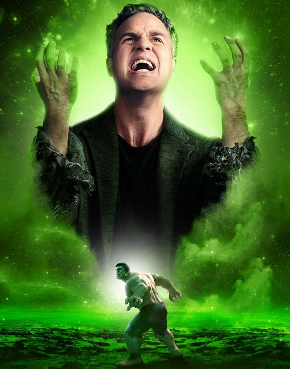 班纳博士在实验中被伽马射线辐射后产生了变异,而变成了绿巨人浩克,一