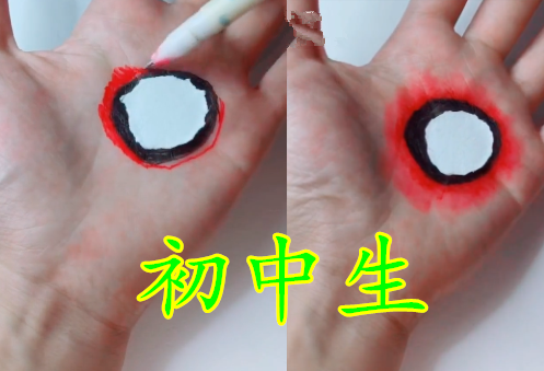 "画伤口"也分等级?小学生vs高中生,看到大学生:下手真狠!