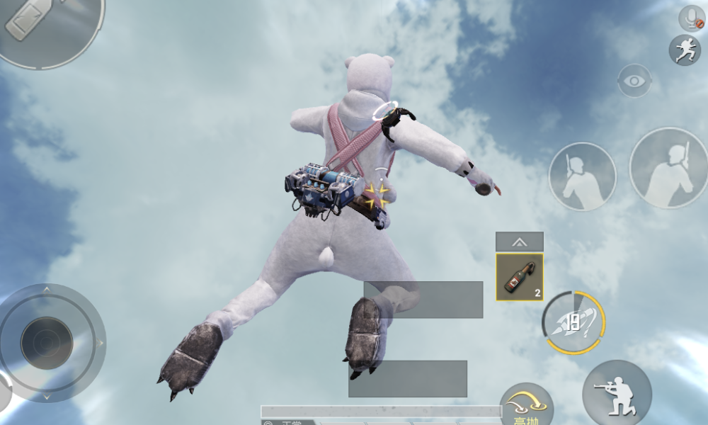 和平精英特种作战上线后 机动兵还有新玩法 没有掩体也能上天!