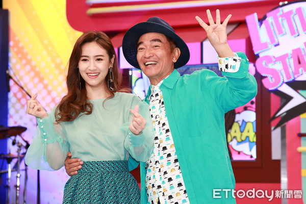 吴姗儒和吴宗宪出席节目4周年记者会.(图/记者周宸亘摄)