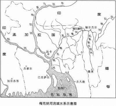 但發源於靠近印度曼尼普爾邦北部曼尼普爾山,源頭叫伯拉格河,河流呈