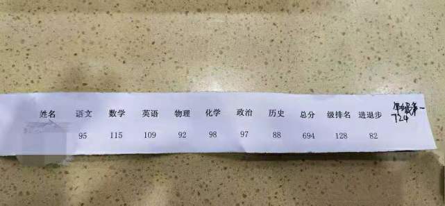 孩子的成绩单上面的成绩一直进步,家长的工资单上的