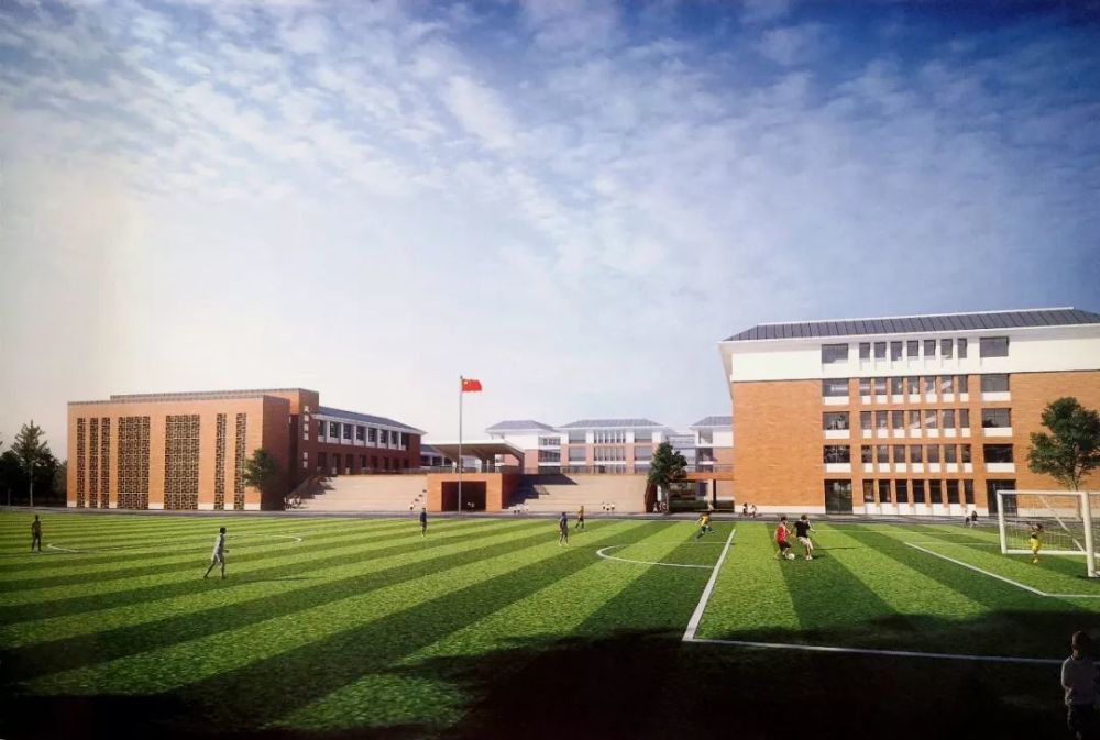 内院鸟瞰校园鸟瞰图烈山路中学位于烈山路与浍水路交口,建筑面积3万