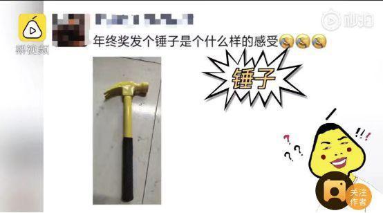 你的年终奖发了啥有家公司发了锤子