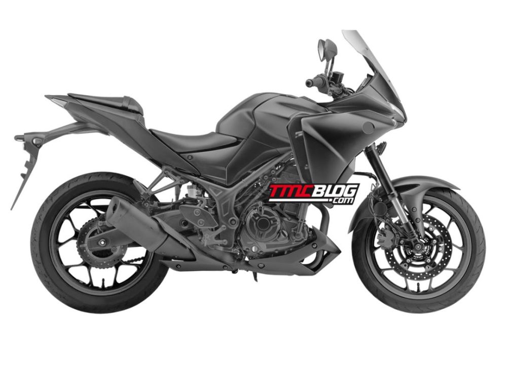 雅马哈300cc拉力车型tracer300曝光外观将和tracer700靠近