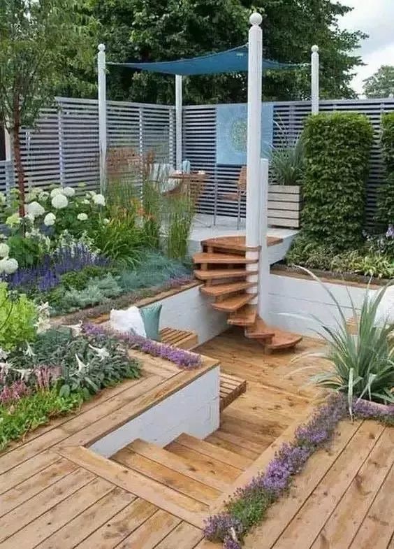 40款台地庭院,尽显院景层次感!