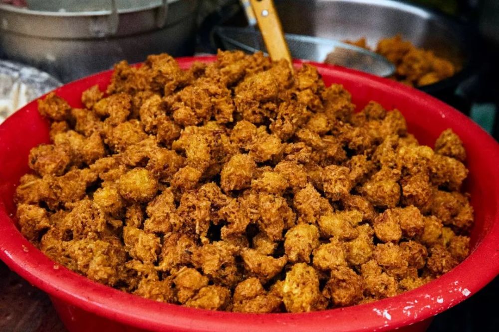 年味砀山油炸丸子沸腾腾年味飘香团圆圆