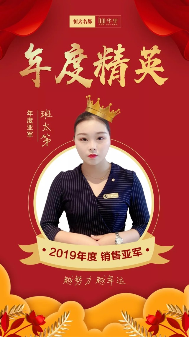 漯河恒大名都2019年度销售亚军——班太第
