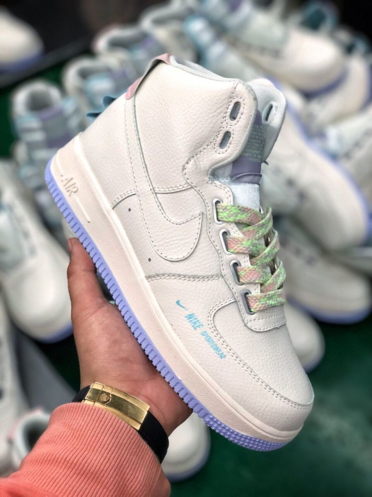 配色太温柔了满满的少女心耐克af1独角兽开箱细节测评