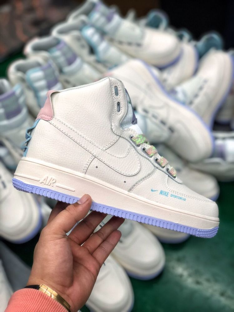 配色太温柔了满满的少女心耐克af1独角兽开箱细节测评