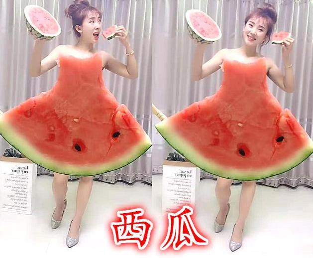 水果错位拍照火了西瓜火龙果不算啥看到菠萝不扎人吗