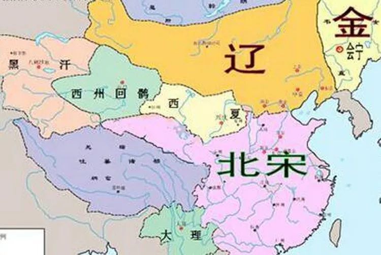 (宋金辽地图)联金灭辽这一国策的错误显而易见.