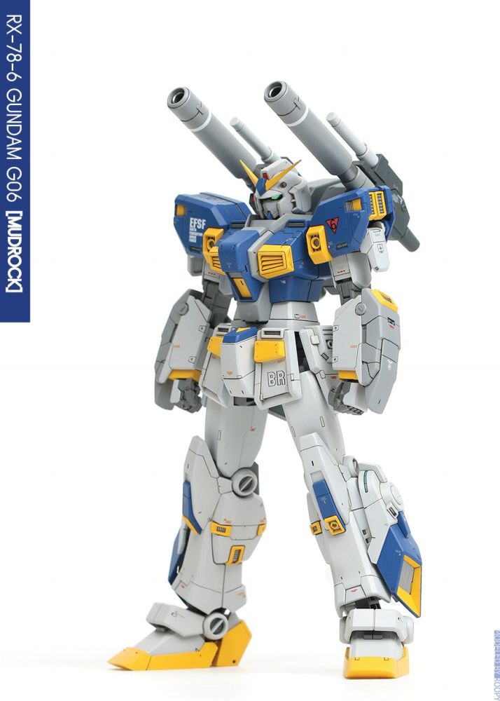 hguc rx-78-6涂装制作,这细节简直和mg无异啊