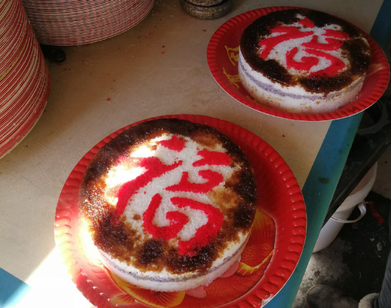 云南大理福字号米糕散发浓郁节庆气息团团圆圆迎新春