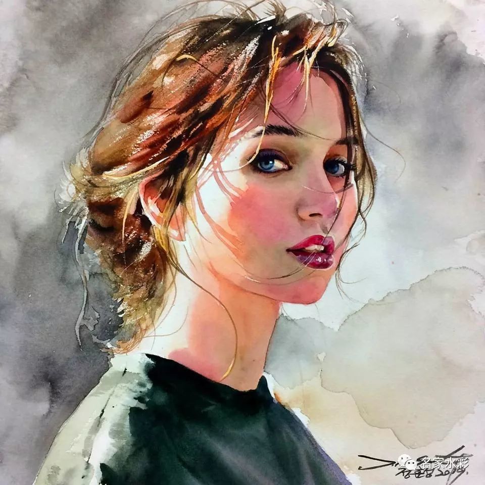 junghunsung水彩人像欣赏