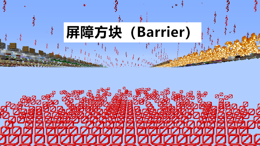 4,屏障方块(barrier)没有任何指令可以获取;知道隐形基岩的玩家大多都