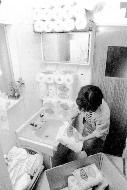 成功抢到大量卫生纸