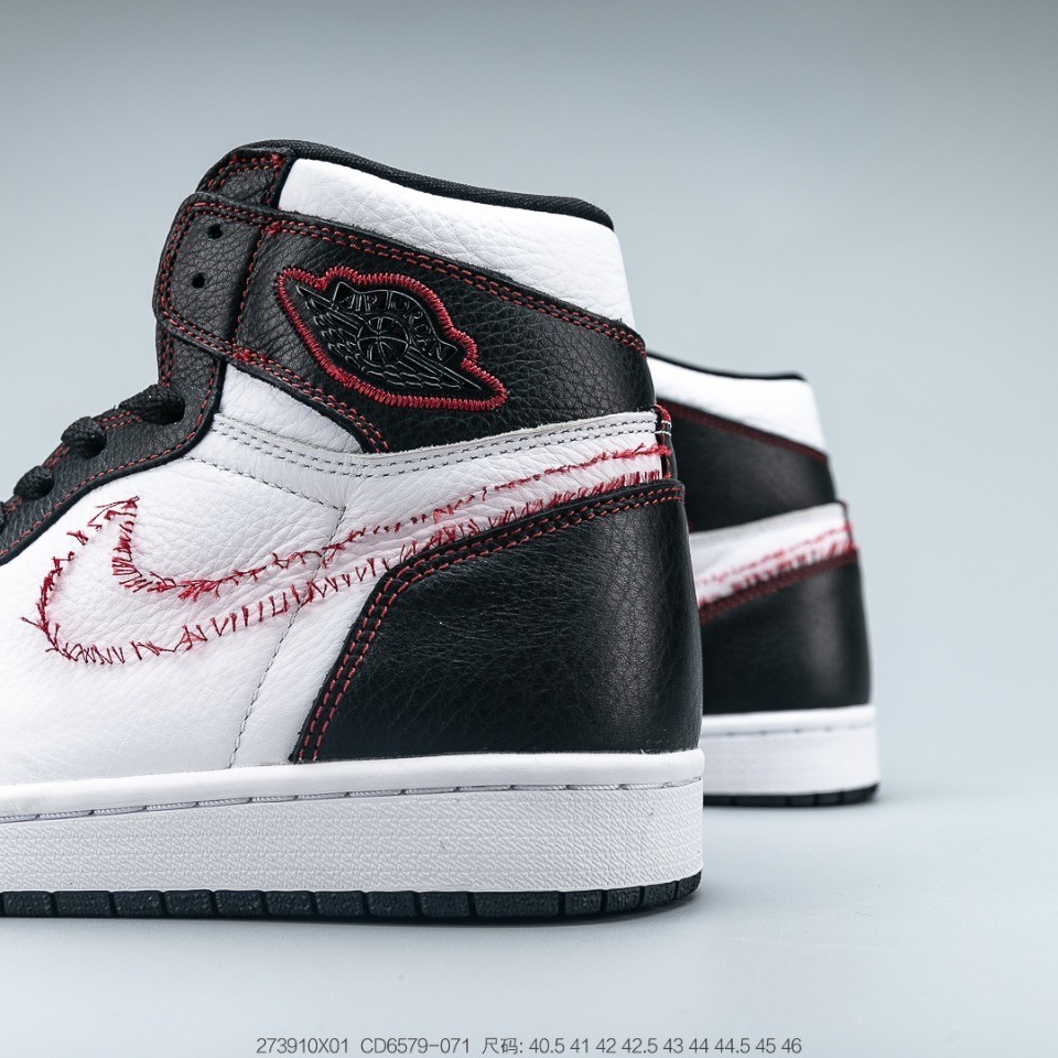 aj1 拆线红勾 勾子不给力鞋带特别多!