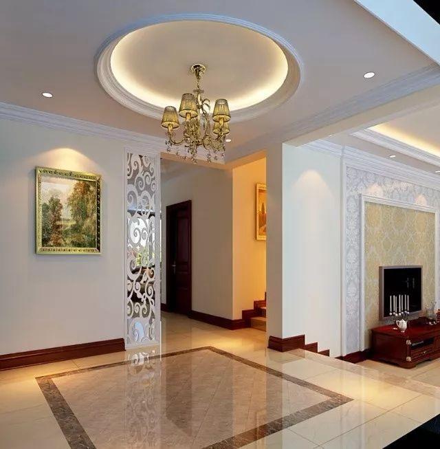 玄关吊顶这样一装,非常漂亮,立体时尚显大方!_腾讯新闻