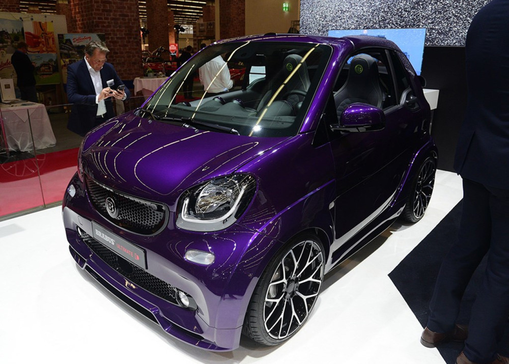 紫色的巴博萨smart将外观内饰运动化但要109秒才破百