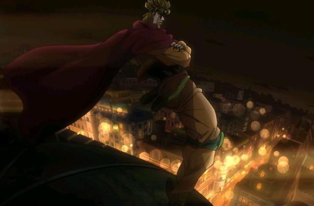 被隐者之紫窥视时的背影,但要说最反人类的站姿还是最终战dio爷站在